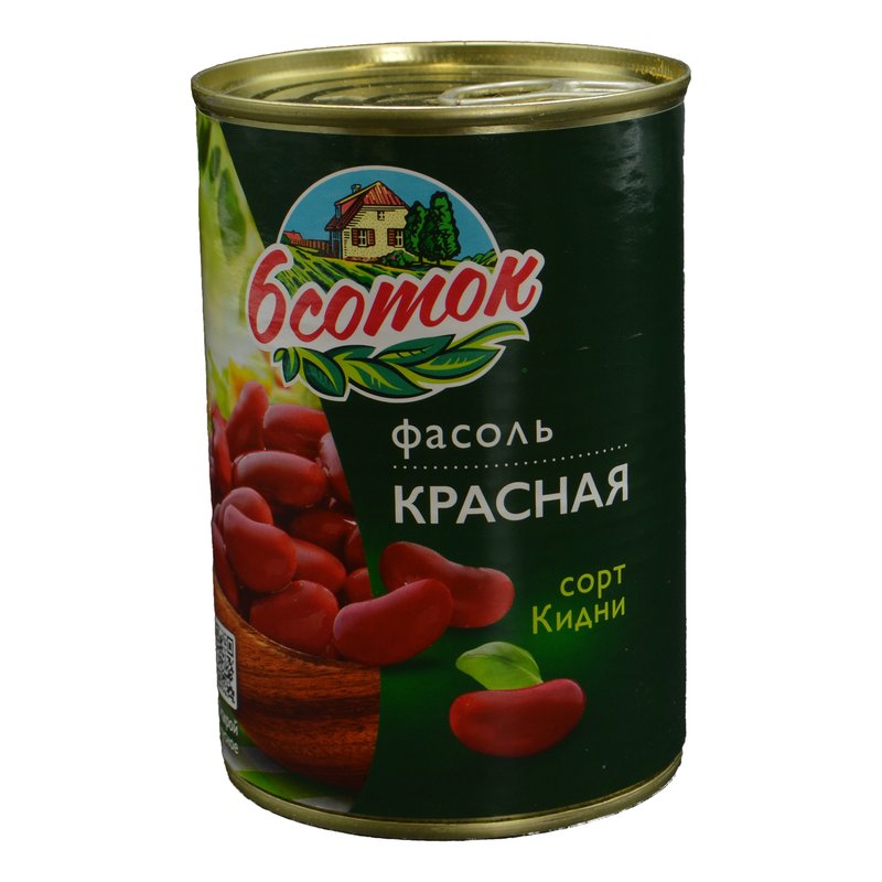 Фасоль 6 соток красная 425г ж/б
