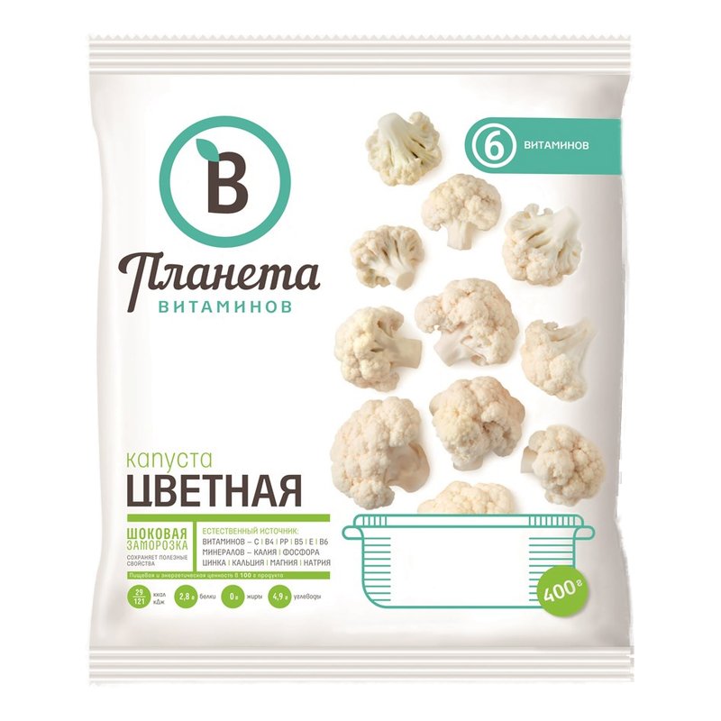 Капуста Планета витаминов цветная 400г