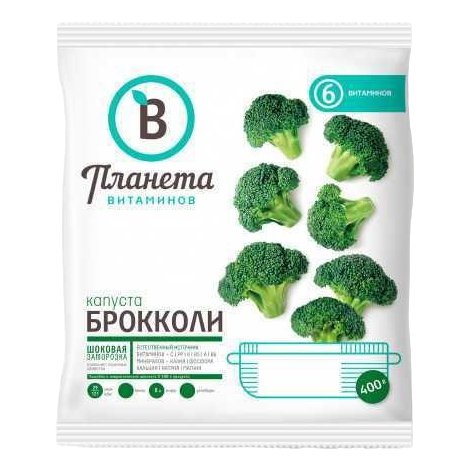 Капуста Планета витаминов брокколи 400г