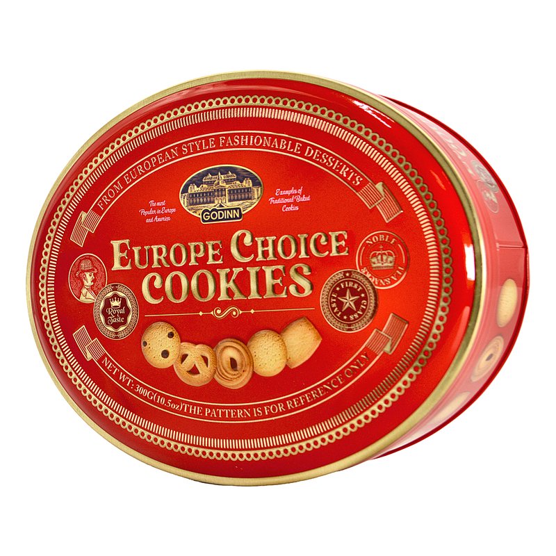 Печенье Goodinn Butter Ассорти сдобное(красная банка) 300г ж/б