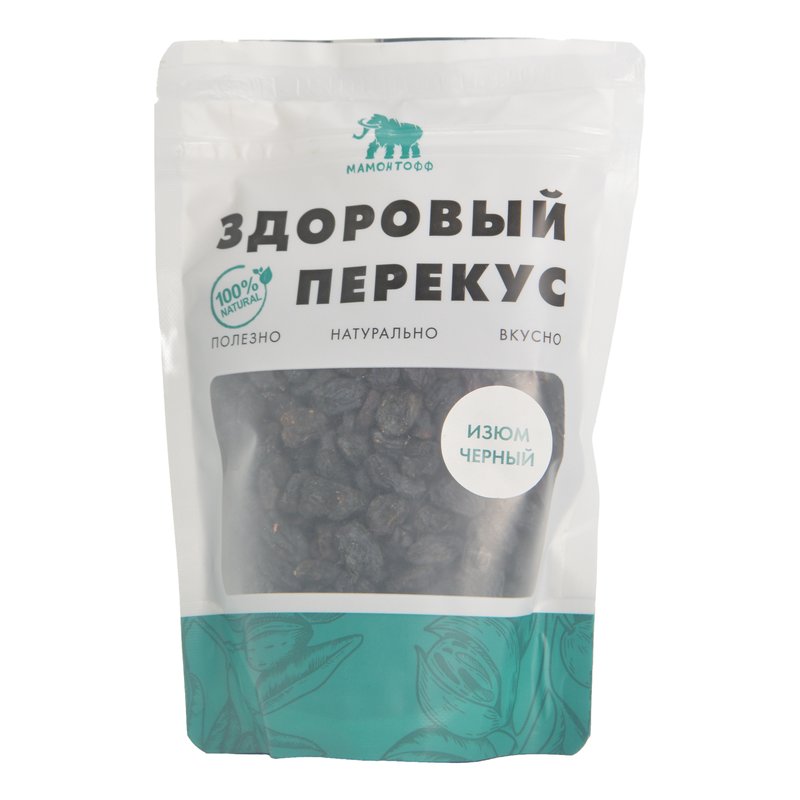Изюм чёрный Мамонтофф сушеный 250г