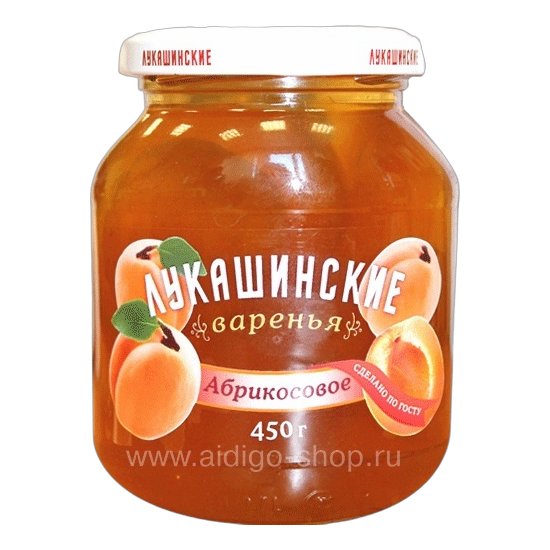 Варенье Лукашинские абрикосовое 450г
