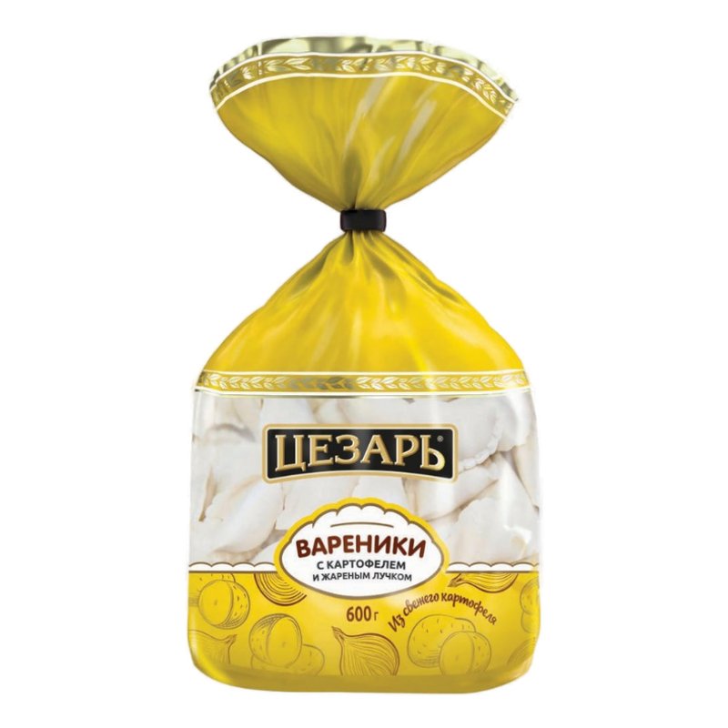 Вареники Цезарь с картофелем и жареным луком 600г