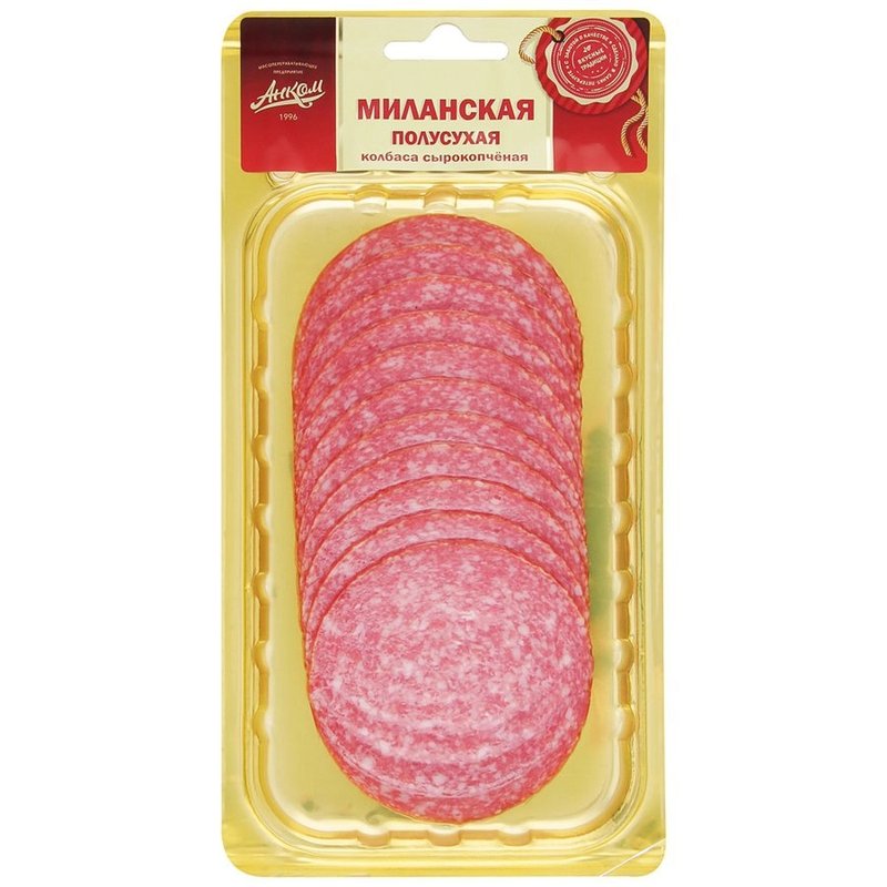 Колбаса Анком Миланская с/к 100г нарезка