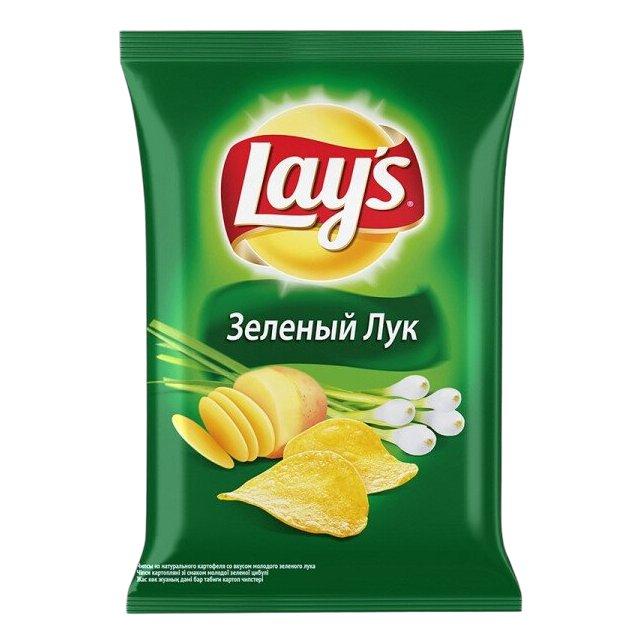 Чипсы Лэйс зеленый лук 140г