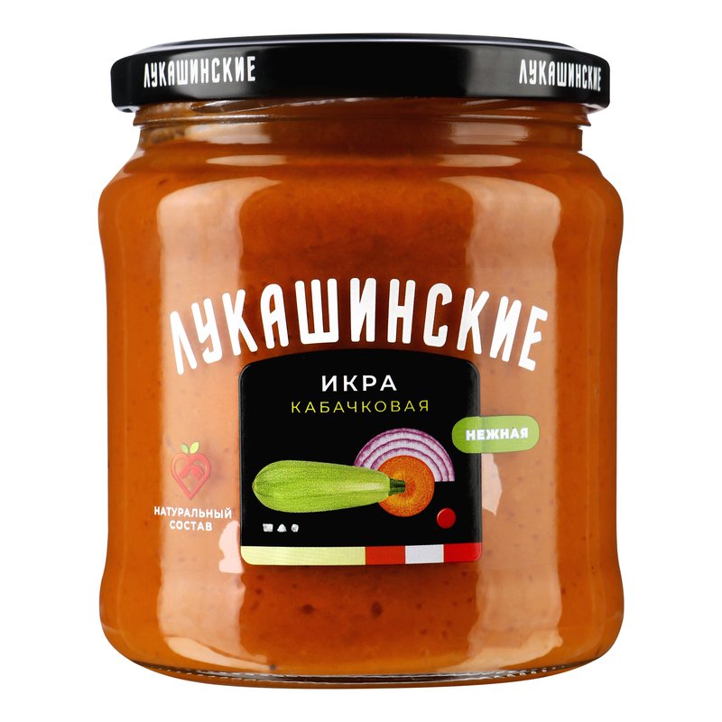 Икра Лукашинские кабачковая нежная 460г