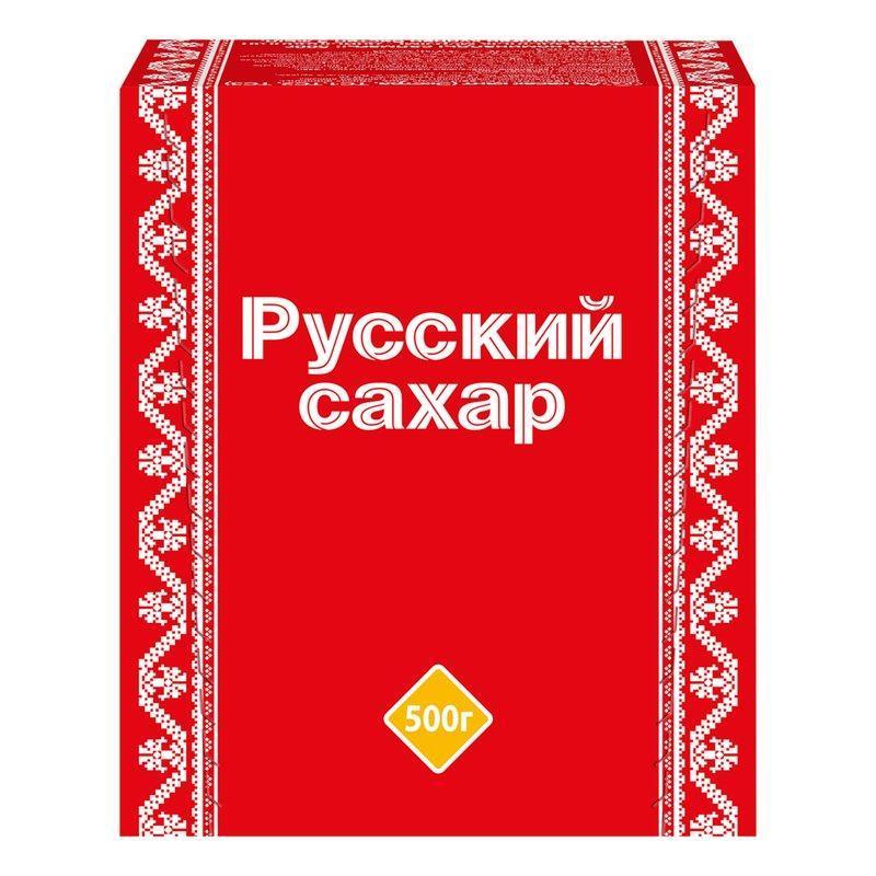 Сахар Русский белый кусковой кристаллический 500г