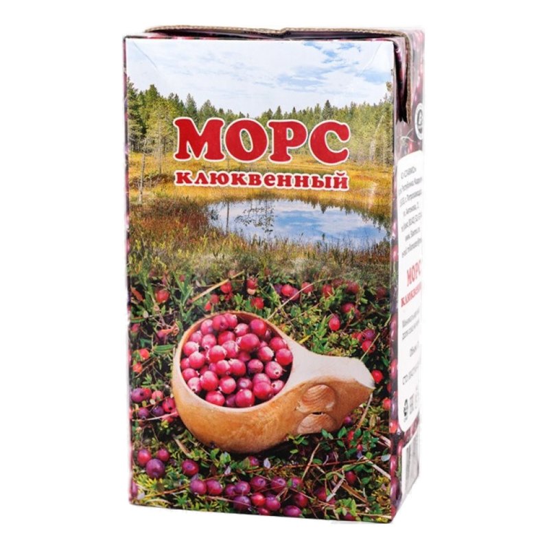 Морс Славмо клюквенный 1л тетра пак