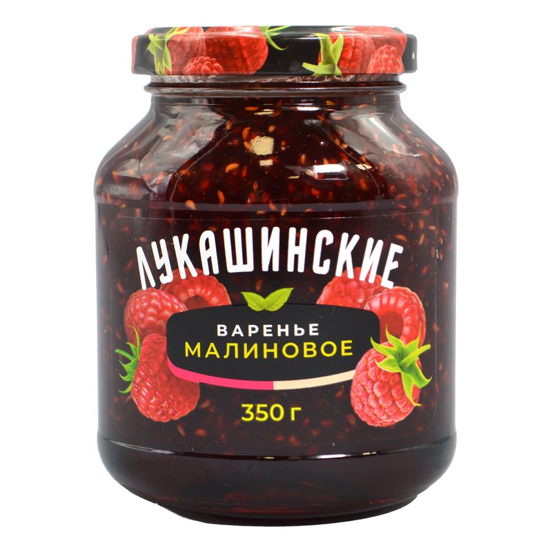 Варенье Лукашинские малиновое 350г