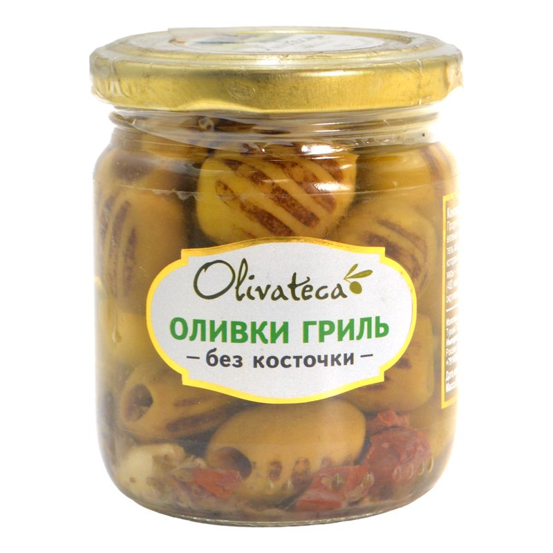 Оливки Оливатека гриль 160г ст/б