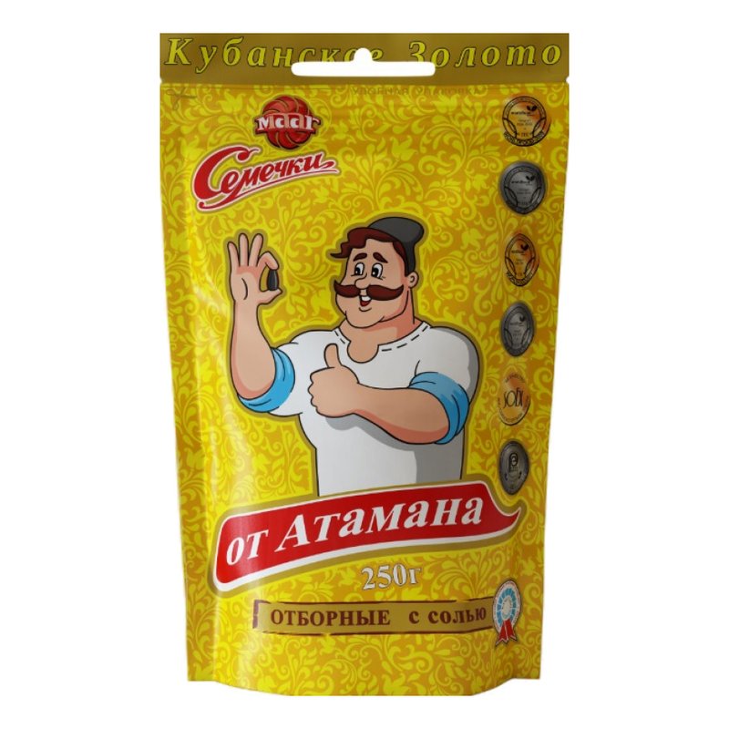 Семечки от Атамана отборные с солью 250г