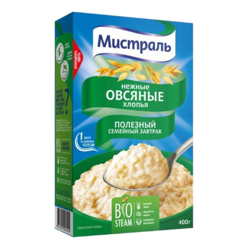 Хлопья Мистраль овсяные нежные экстра 400г