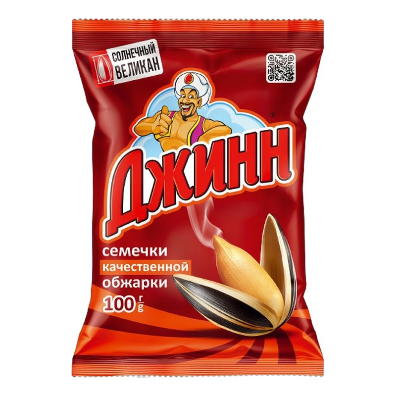 Семечки Джинн Солнечный великан жареные 100г