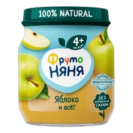 Пюре Фруто-няня из яблок с 4мес. 100г