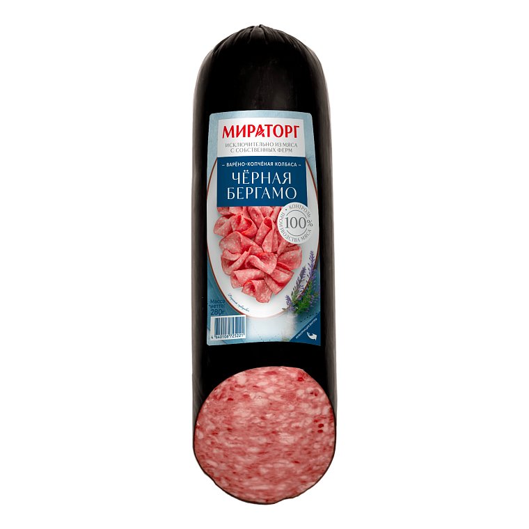 Колбаса Мираторг Черная бергамо в/к 280г