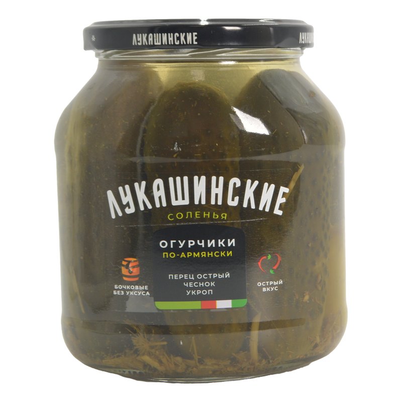 Огурчики Лукашинские по-армянски 670г