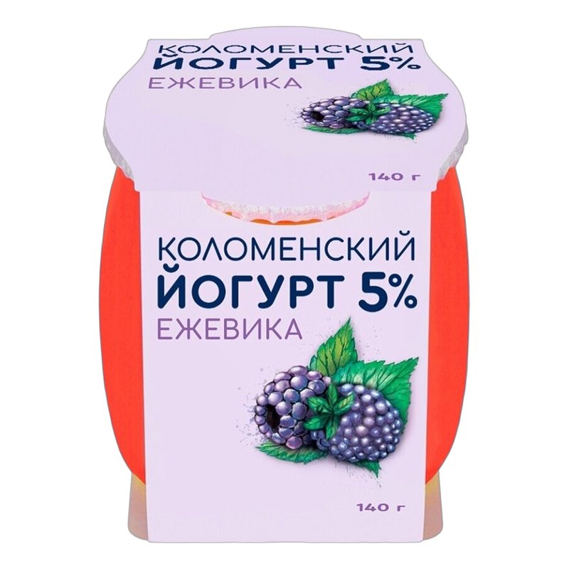 Йогурт Коломенский из молока ежевика 5% 140г