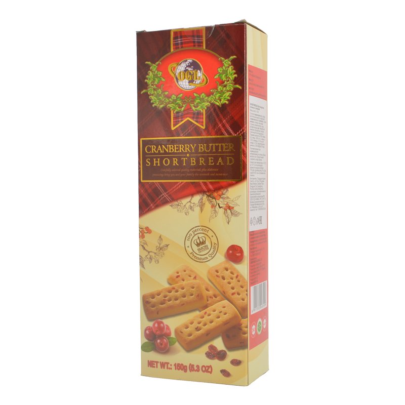 Печенье Шортбрид шотландское с клюквой 150г