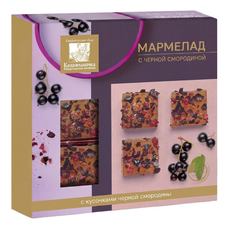 Мармелад Коломчаночка черная смородина 110г
