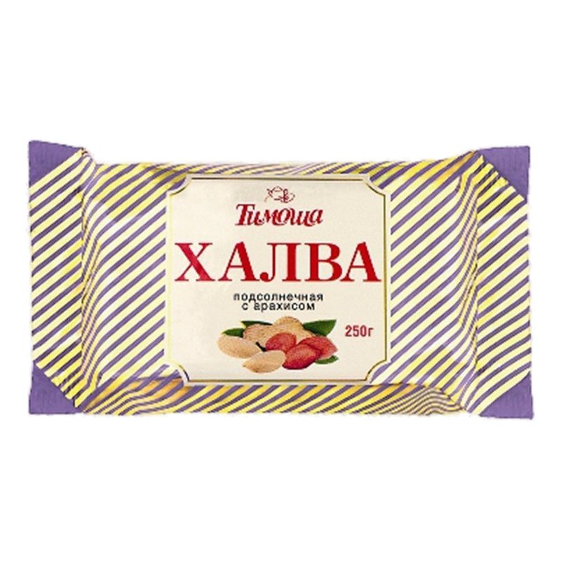Халва Тимоша подсолнечная с арахисом 250г