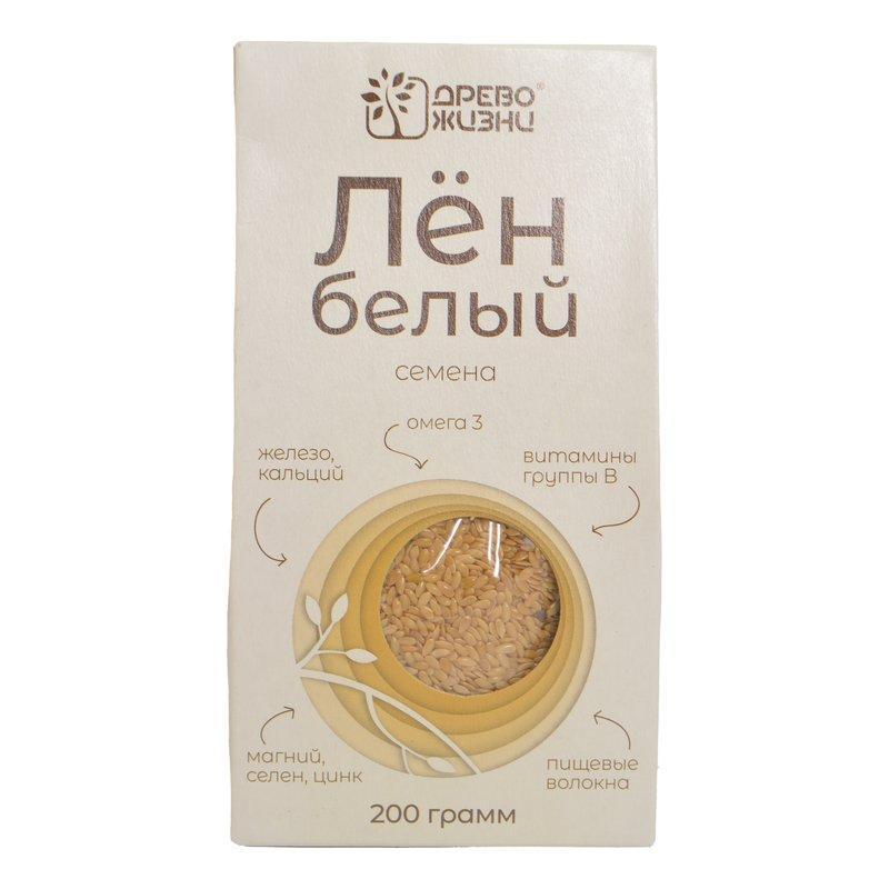 Лен Древо жизни белый 200г