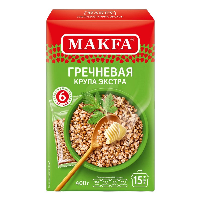 Крупа Макфа гречневая в пакетиках 400г