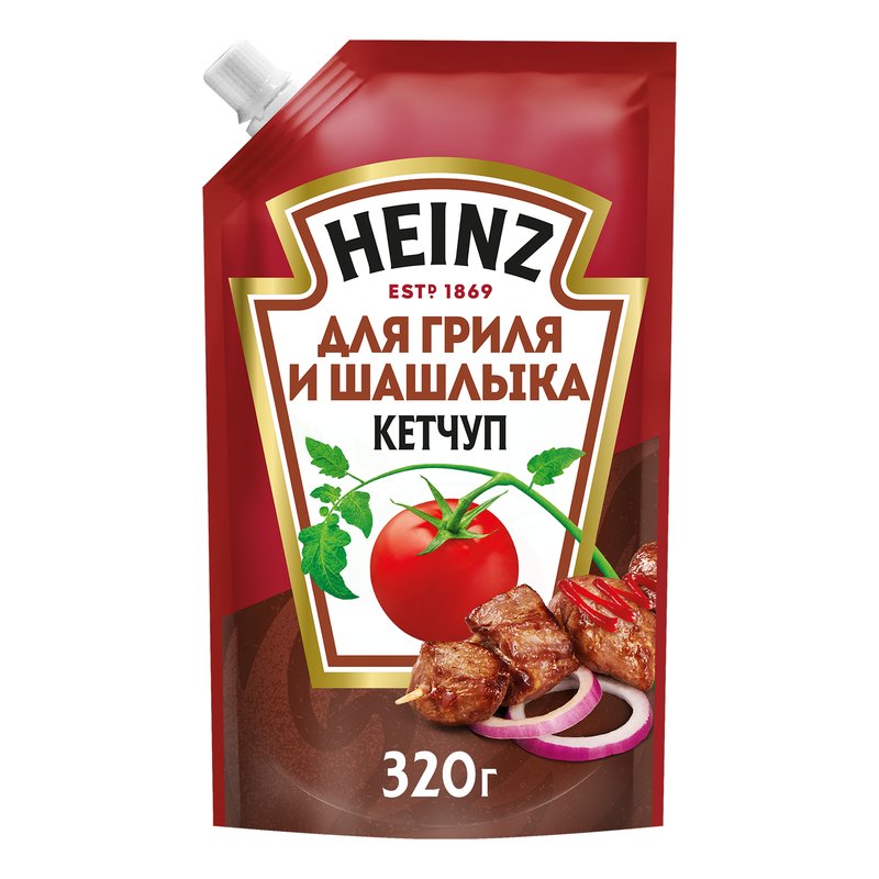 Кетчуп Хайнц для гриля и шашлыка 320г дой-пак