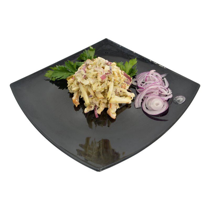 Салат мясной с яблоками и красным луком "Лотос Гурман"