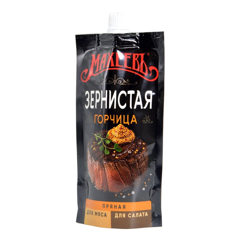 Горчица Махеев зернистая 140г
