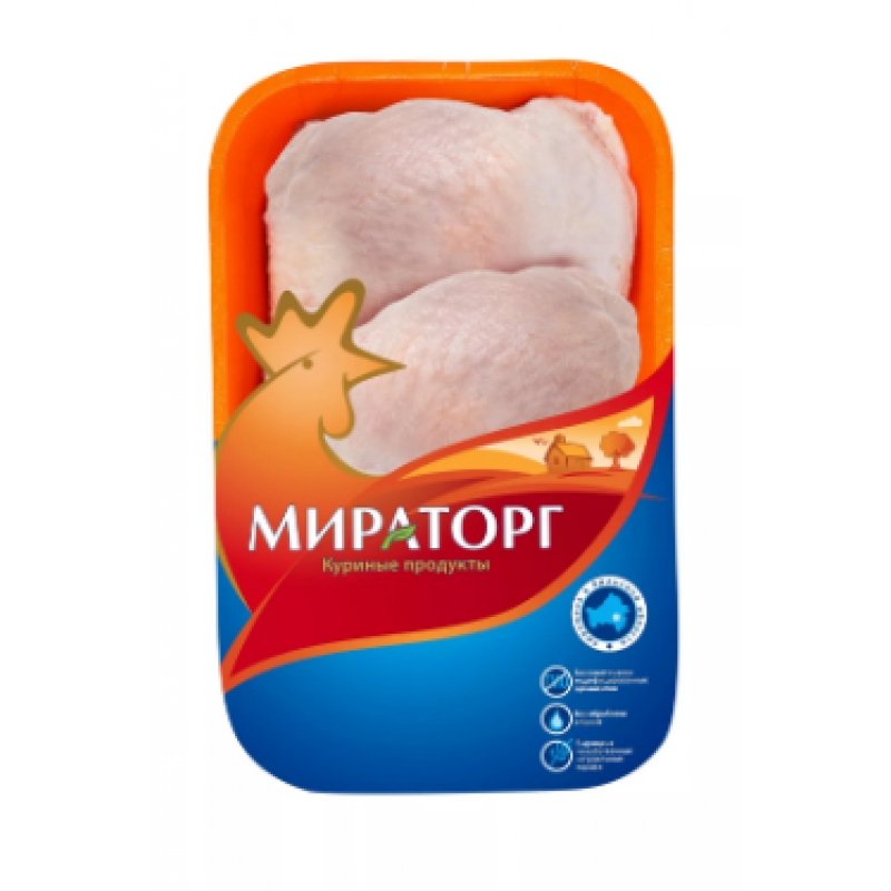 Бедро Мираторг цыпленка с кожей 750г