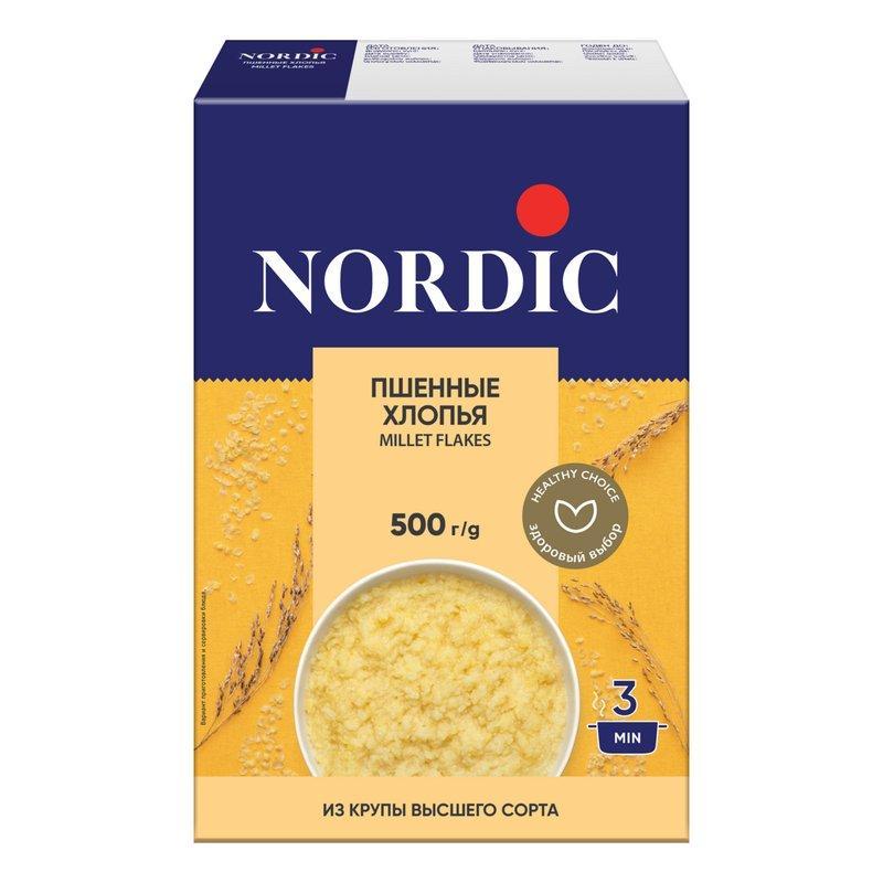 Хлопья Нордик пшеничные 500г