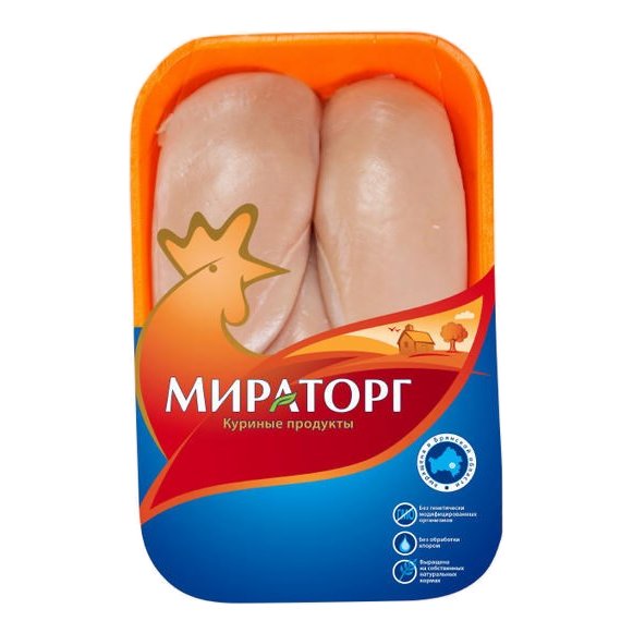 Филе Мираторг цыпленка-бройлера без кожи 850г охл