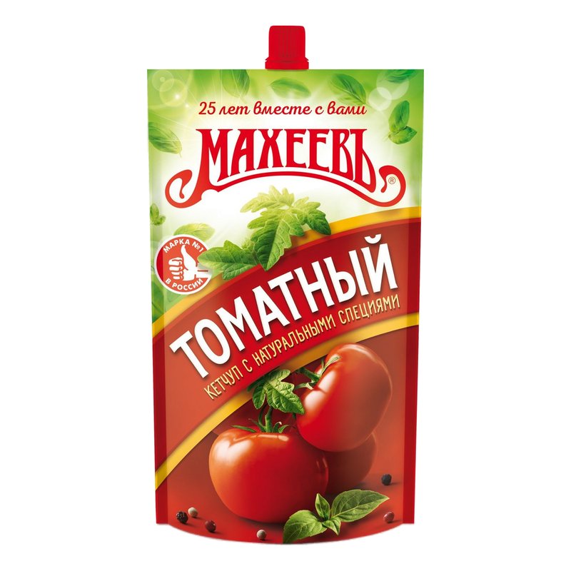 Кетчуп Махеев томатный 300г дой-пак