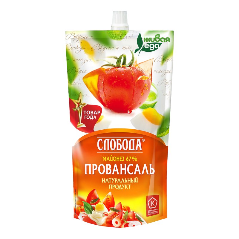 Майонез Слобода провансаль 67% 400г м/у