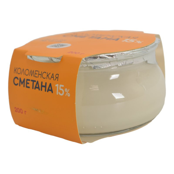 Сметана Коломенский 15% 200г