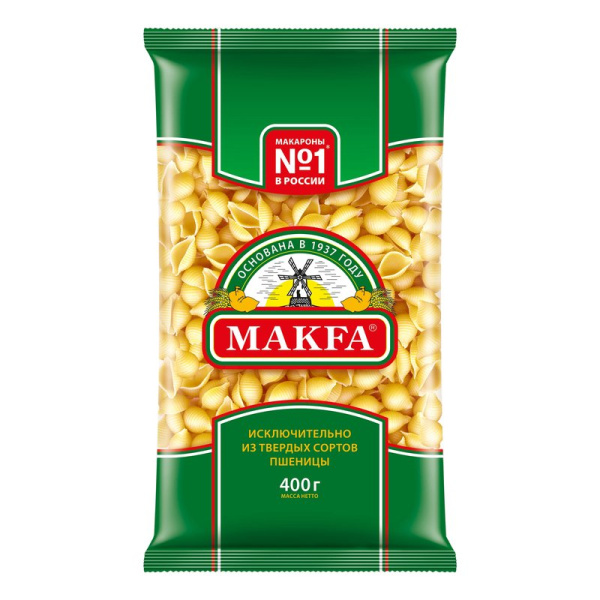 Макароны Макфа Ракушки 400г