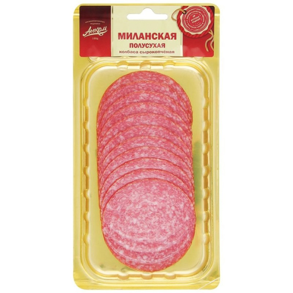 Колбаса Анком Миланская с/к 100г нарезка