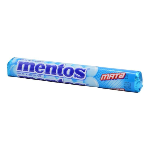 Драже жевательное Ментос мята 37,5г