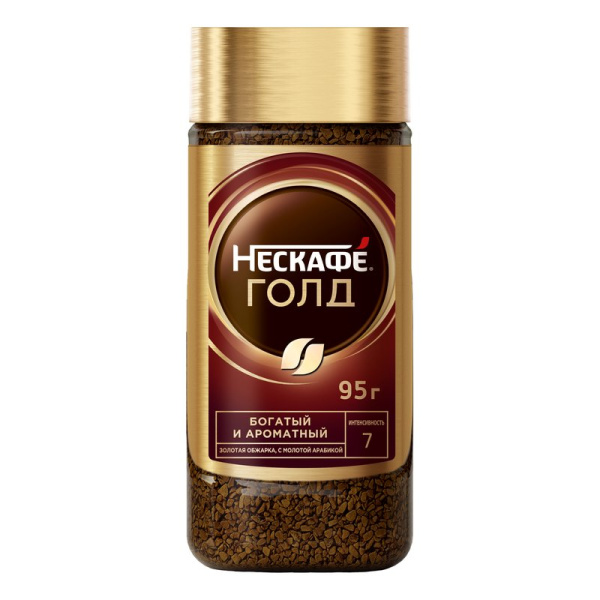 Кофе Нескафе Голд растворимый 95г ст/б