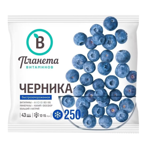 Черника Планета витаминов 250г