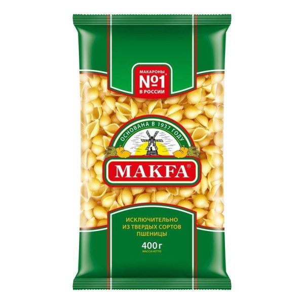 Макароны Макфа Ракушки 400г
