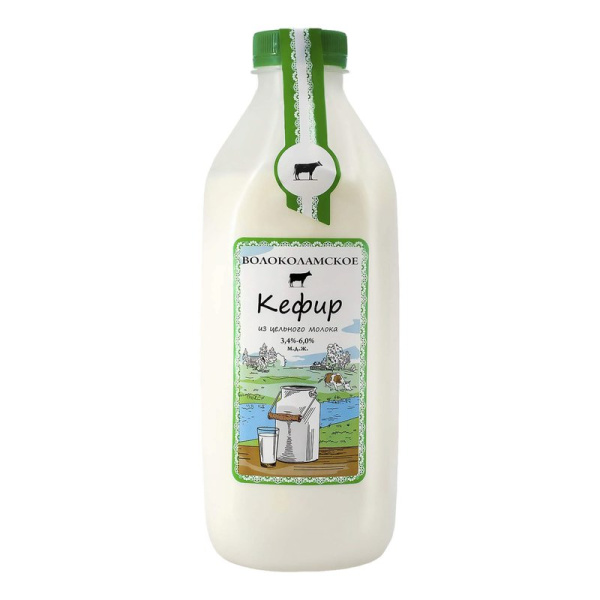 Кефир Волоколамское 3,4-6,0% 950г ПЭТ