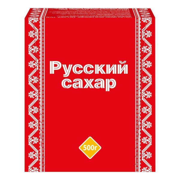 Сахар Русский белый кусковой кристаллический 500г
