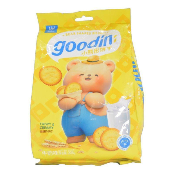 Печенье Goodinn молочное Мишка 228г флоупак