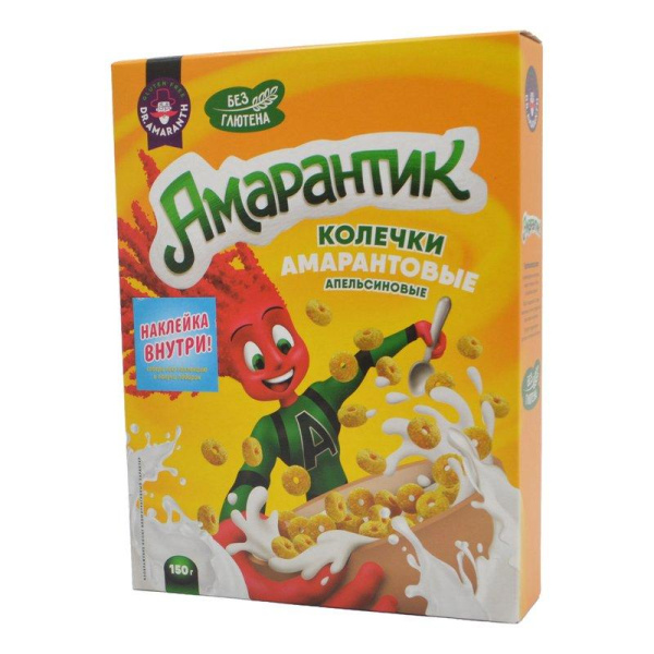 Колечки Др.Амарант Амарантик апельсиновые без глютена 150г