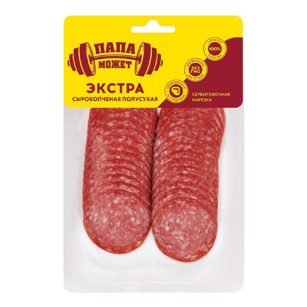 Салями Останкино Экстра Папа может с/к в/у 100г