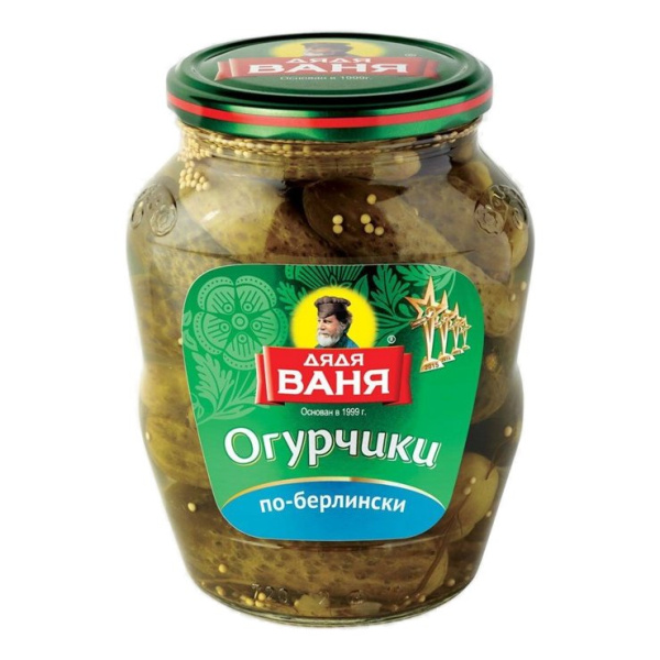 Огурцы Дядя Ваня по-берлински маринованные 680г