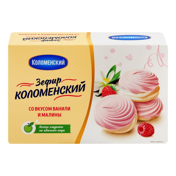 Зефир Коломенский со вкусом ванили малины 250г
