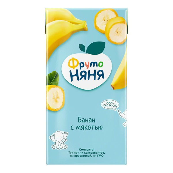 Сок Фруто-няня банан с мякотью детский 0,5л