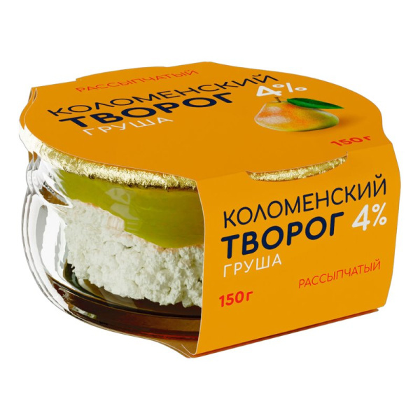 Творог Коломенский с наполнителем груша 4% 150г